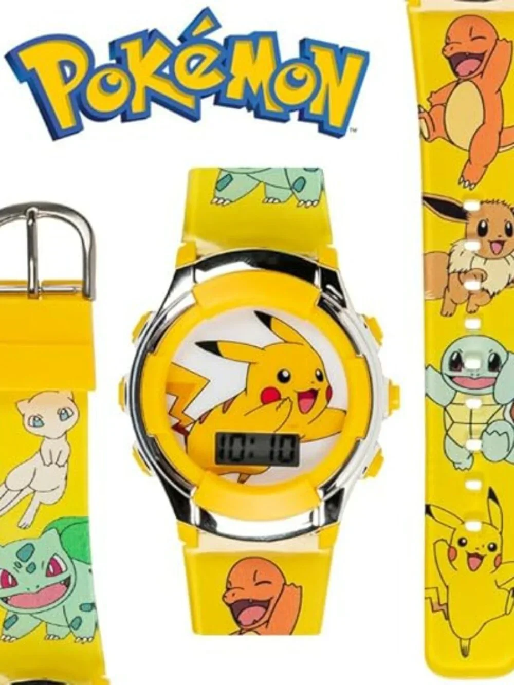 New‎ Kids Pokemon Digital LCD Quartz Watch for Boys, Girls, and Adults